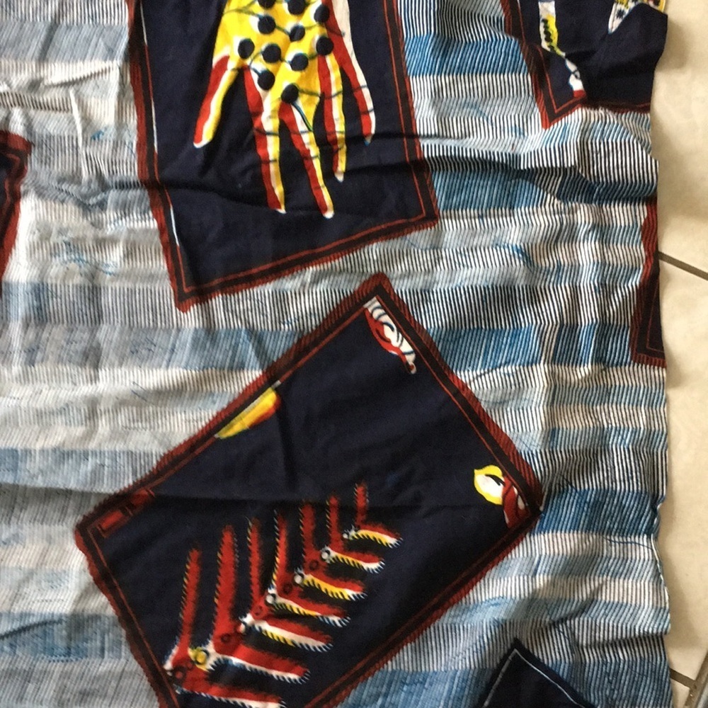 Vintage African cotton fabric unique design​​